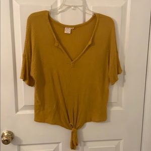 Macy’s yellow top